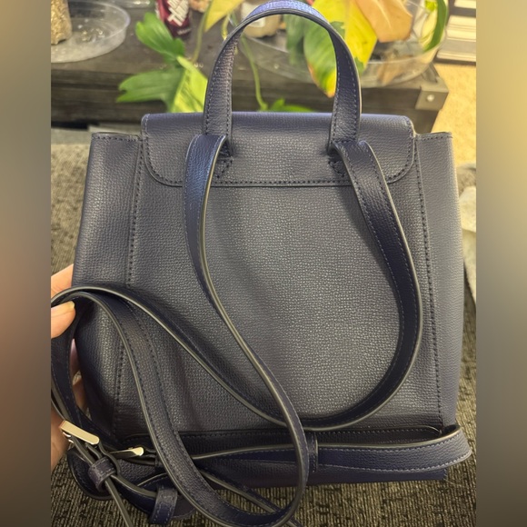 Kate Spade Madison Flap Backpack Parisian Navy Leather Bag KC428 NWOT - Picture 4 of 16